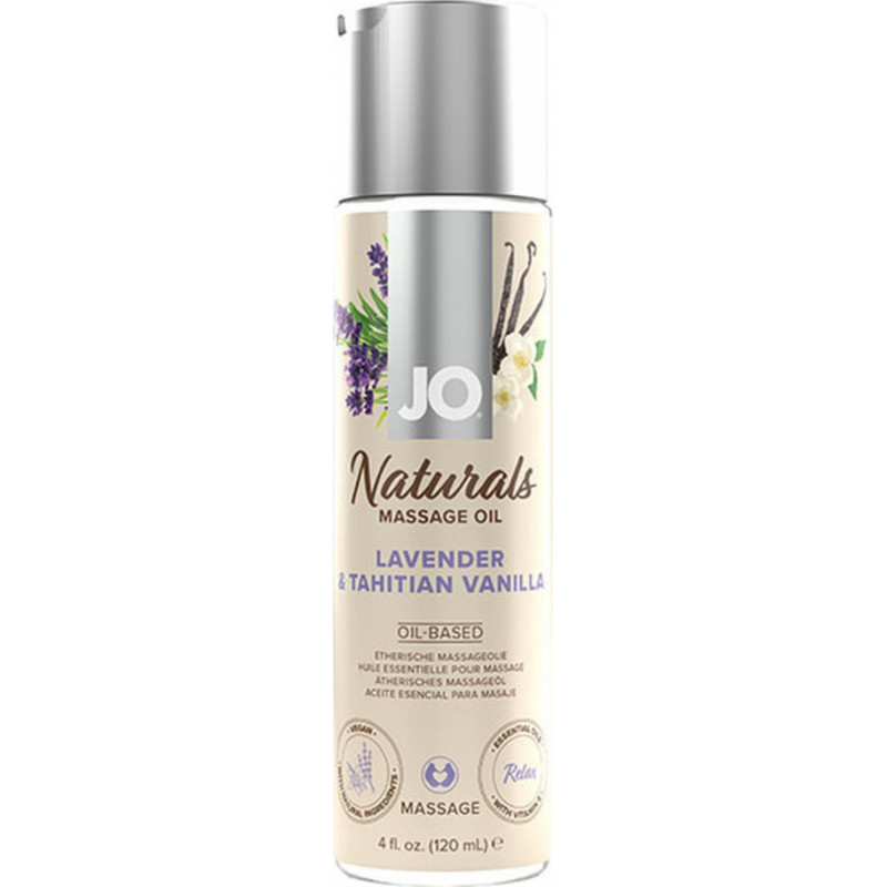 JO System JO - Naturals Massage Oil Lavender & Tahitian Vanilla 120 ml