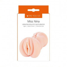 Me You Us Masturbator- Me You Us Miss Nina Premium Vibrating Realistic Masturbator Flesh