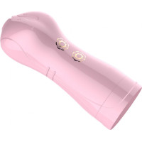 B - Series Fox Masturbator-Vibrating and Flashing Masturbation Cup USB 7+7 Function / Talk Mode (Pink)