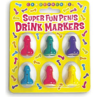 Boss Of Toys Super Fun Penis - Cocktail Markers - Set of 6