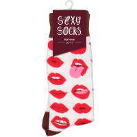 Sexy Socks By Shots Lip Love Socks - US Size 2-7,5 / EU Size 36-41