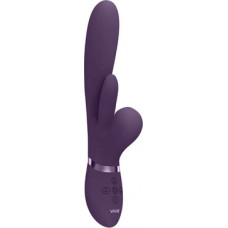 Vive By Shots Kura — spiedošs G punkta vibrators ar plīvojošu mēli un pulsa viļņu stimulatoru — violets
