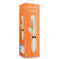 Loveline By Shots Silikona truša vibrators - miglains zaļš