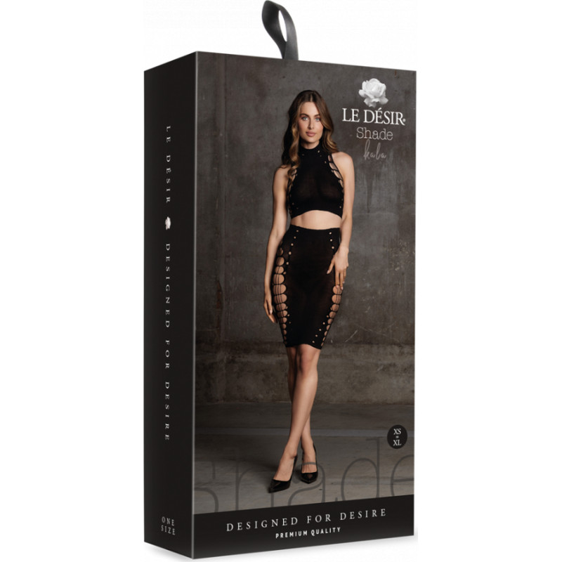 Le Désir By Shots Kala XXXVII — divi gabali ar apkakli, apgrieztu topiņu un svārkiem — viens izmērs