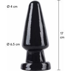 Hidden Desire Buttplug Cone Head Large 17cm / Black