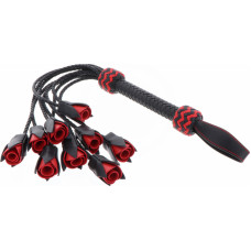 Hidden Desire Real Leather Roses Whip