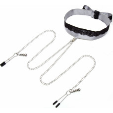 Fifty Shades Of Grey Collar and Nipple Clamps / Silver