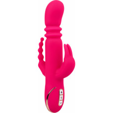 Calexotics Heated Silicone Triple Rabbit / Pink