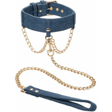 Calexotics Ride Em Denim Collar + Leash / Blue