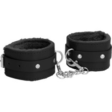 Ouch! By Shots Plush Leather Handcuffs