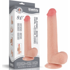 Lovetoy DILDO 9'' BĪDĀMA ĀDA DIVSLĀŅU DONG MĪSTA