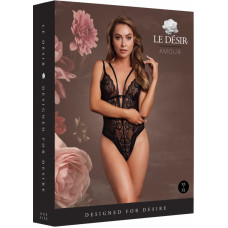 Le Désir By Shots Боди из кружева Wireless с регулируемыми ползунками - Один размер - Черный