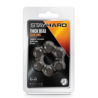 Blush STAY HARD THICK BEAD COCK RING BLACK