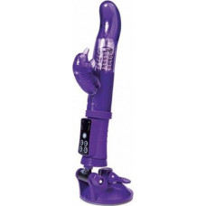 A-Toys , Vibrator with clitoral stimulator, TPR, purple, 22,5 cm