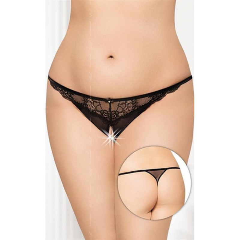 Softline Collection G-string 2434 - Plus Size - black XL-3XL