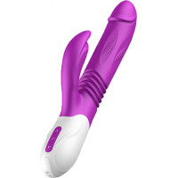 B - Series Fox Wibrator-Silicone Vibrator USB 10 Function + Expander and Thrusting Function
