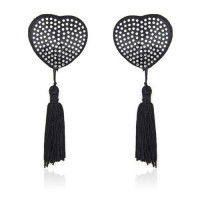 Toyz4Lovers Heart shine nipples tassels (argento)