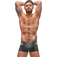 Male Power Cutout Shorts - S - Black