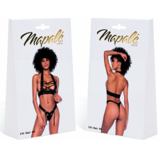 Mapalé Kaheosaline komplekt - S/M - must