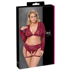Cottelli Curves Top ja püksid punased 3XL