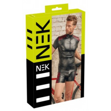 NEK Meeste särk must/punane XL