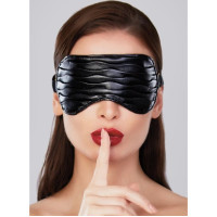 Allure Butter Soft - Faux Leather Mask with Ruffles - One Size