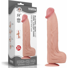 Lovetoy 14'' KING IZMĒRA BĪDĀMA ĀDA DIVSLĀŅU DONG