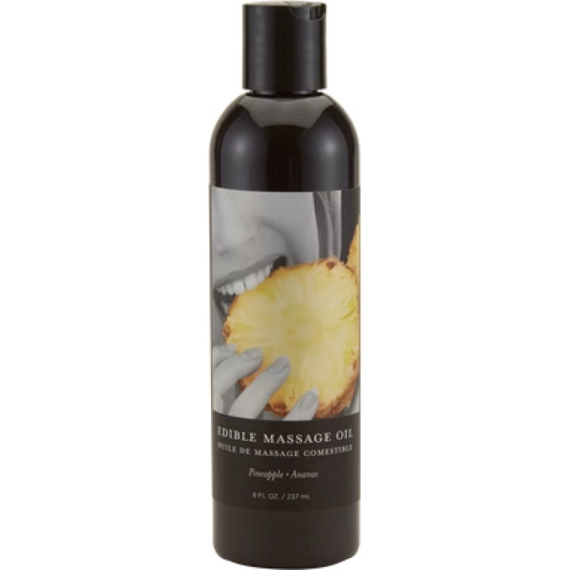 Earthly Body Pineapple Edible Massage Oil - 8 fl oz / 237 ml