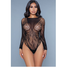 Bewicked Break My Heart Bodysuit - BLK / OS