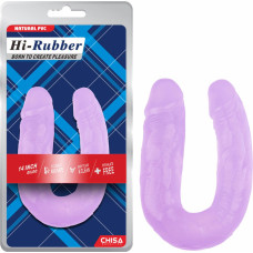 Hi-Rubber 14 Inch Dildo-Purple