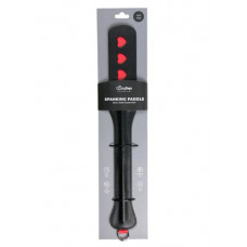 Easytoys Pejcz-Long Leather Paddle With Heart