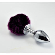 Lovetoy Pompon Metal Plug Small Purple
