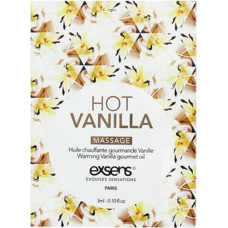 Exsens HOT VANILLA SACHET Warming gourmet massage  oil (3 ml x 10 szt.)