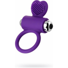 JOS PERY, Vibrating ring with cilia, silicone, violet, 9 cm