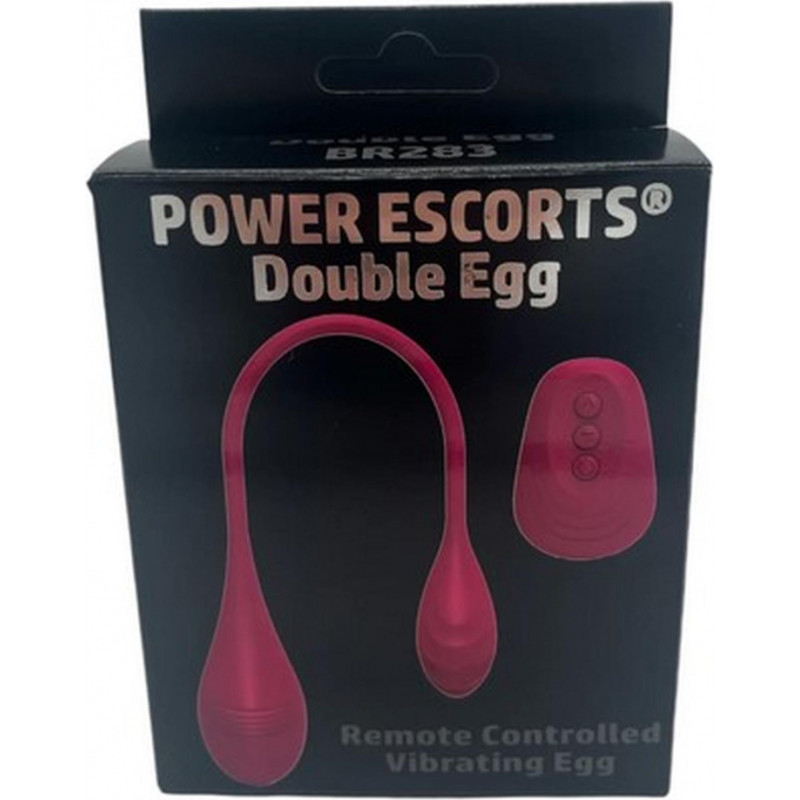 Power Escorts - Double Egg - Remote Controlled Vibrator - Pink