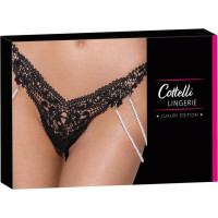 Cottelli Lingerie Stīga ar pērļu ķēdēm M/L