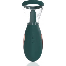 Pumped By Shots Enhance - uzlādējams vulva un krūts pumpis - Forest Green