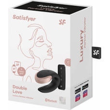 Satisfyer Double Love - luksusa partnera vibrators - melns