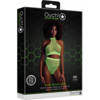 Ouch! By Shots Bruņurupuča kakls un augsta jostasvieta - viens izmērs - neona zaļš