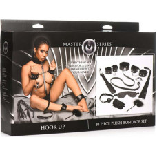 Xr Brands „Hook Up“ – 10 dalių pliušinis Bondage rinkinys