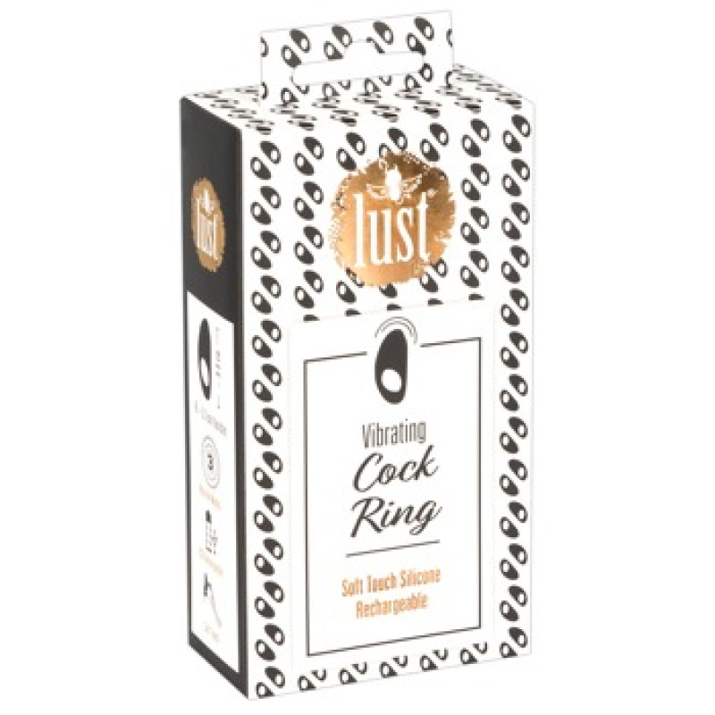 Lust Vibrējošs gaiļa gredzens, melns