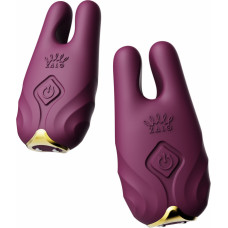 Zalo Nave Vibrating Nipple Clamps / Purple