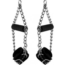 Xr Brands Fur Lined Nubuck Leather Suspension Cuffs with Grip