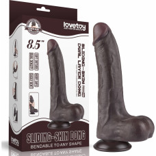 Lovetoy DILDO 8,5 '' BĪDĀMĀ ĀDA DIVSLĀŅU DONG BLACK