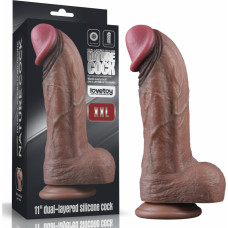 Lovetoy 11'' DUAL LAYERED SILICONE COCK XXL