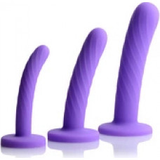Xr Brands Tri-Play - 3-Piece Silicone Dildo Set