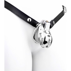 Kiotos Steel Chastity Device Modern with Belt