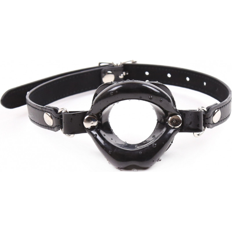 Kiotos Leather Mouth Gag Black Mouth