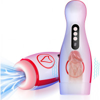 B - Series Fox Masturbator - Vibrating  Masturbation Cup , 7 Suction Power, 7 Vibration Setting