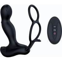 B - Series Fox Wibrator-Silicone Massager 7 Function and Heating Function, Black